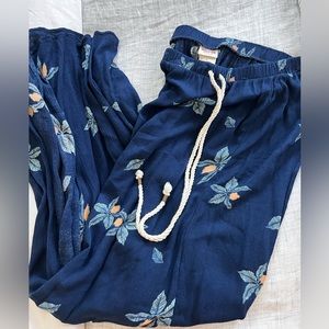 Blue tropical skirt